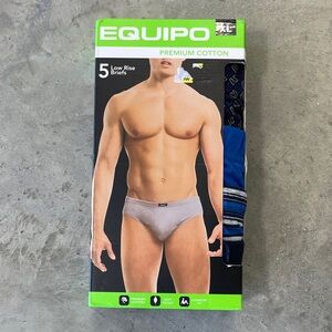 Equipo mens low Rise premium cotton briefs No fly Size XL NWT Underwear Sexy